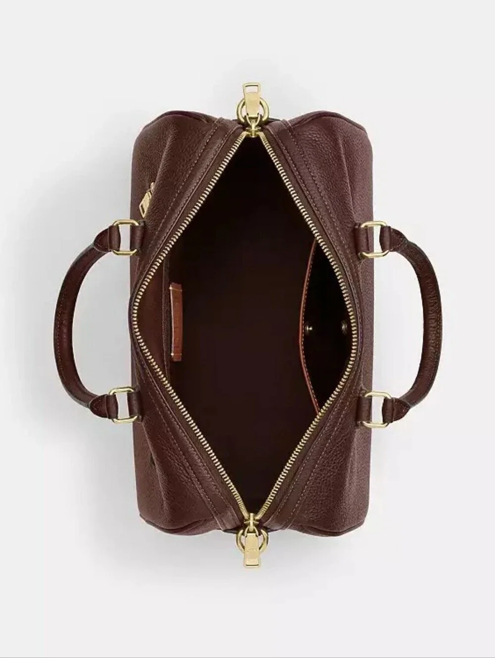 NWT! Coach Large Rowan Satchel In Gold/MAPLE 🍁 Style No. CES11